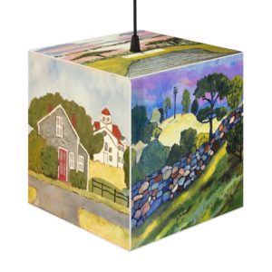 Kate's Paintings Cube Lamp